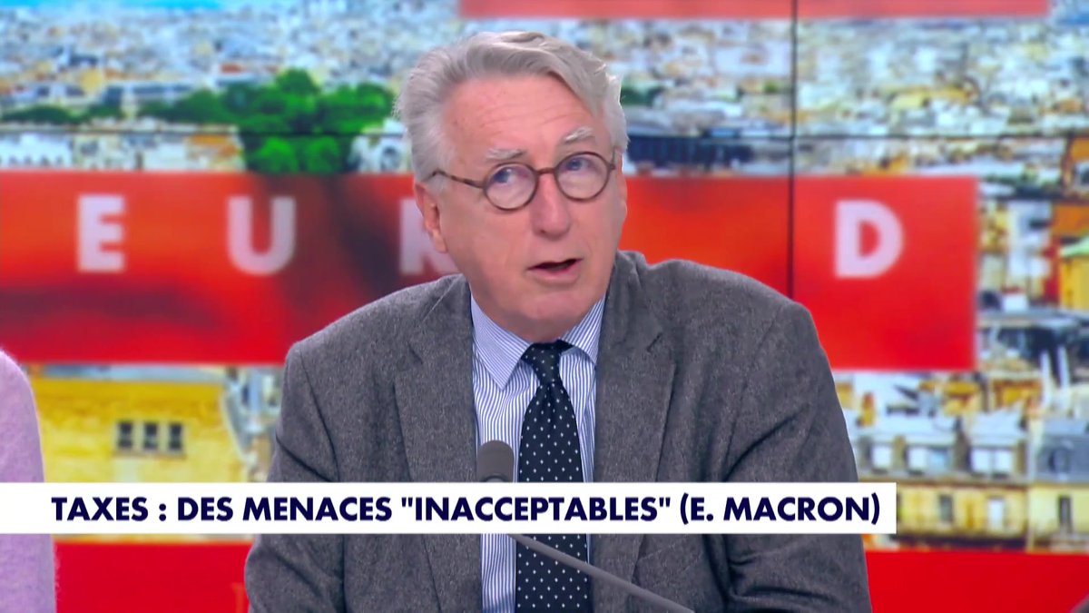 A propos de D.Trump : "Vouloir à tout prix être à la tête de la résistance, c'était une façon de tirer sur soi des représailles (...) À partir du moment où vous le défiez, il faut vous attendre à recevoir de sa part une paire de claques explique Vincent Hervouet #HDPros