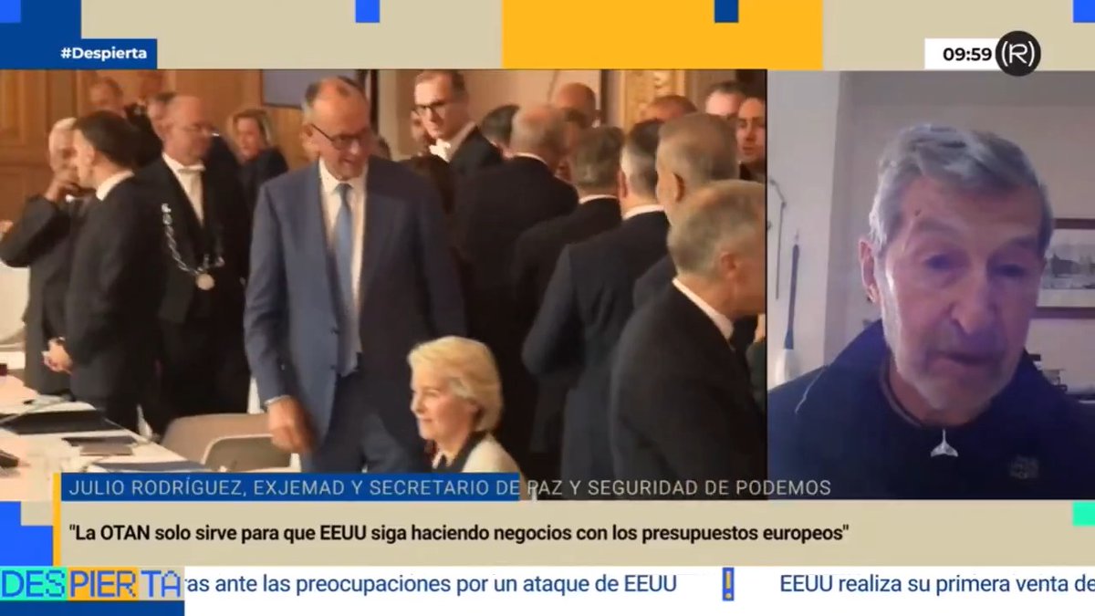 "La OTAN es una organización que está muerta desde hace mucho tiempo" Julio Rodríguez, ex-JEMAD y secretario de Paz y Seguridad de Podemos, sobre las amenazas de Trump, Groenlandia y Europa 👇🏽 📺 DESPIERTA!