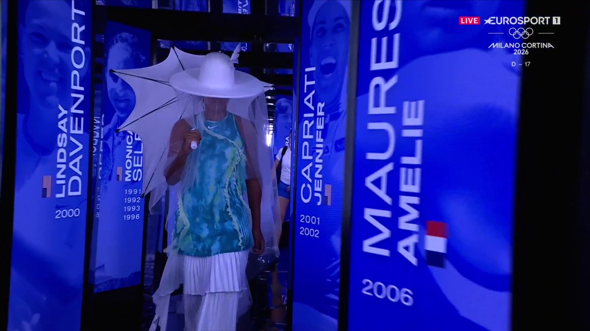 Naomi Osaka ha salido hoy a pista así. ¿Qué pensáis? Yo mejor no digo nada 🤐🤐