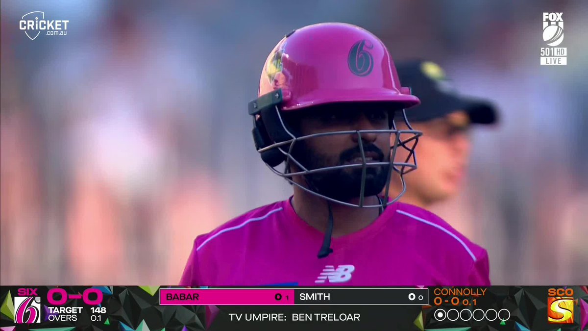 It's a duck for Babar Azam 😳 HUGE call from the third umpire. #BBL15