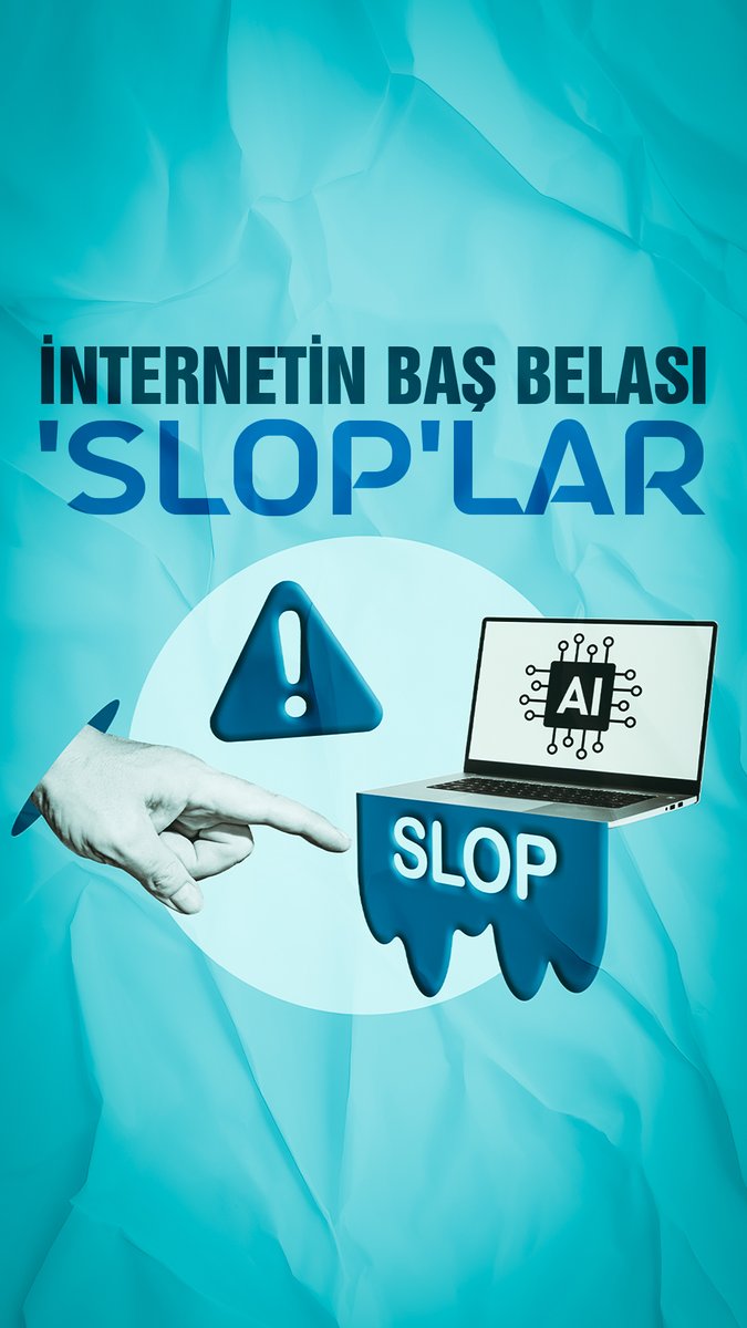 ⚠️ Bu metin bir insan tarafından yazılmıştır. İnsanlık, internet tarihinin en büyük istilasıyla karşı karşıya. Yapay zekanın ürettiği içerikler, dijital dünyanın neredeyse yarısını kapladı. 'Slop' içeriklerin yaygınlaştığı bu çağda, dijital okuryazarlık artık bir zorunluluk...