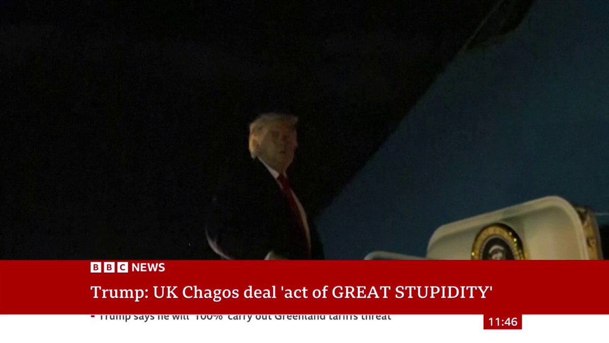 “Donald Trump is right on the Chagos deal” Conservative leader Kemi Badenoch says the UK's plan to hand over sovereignty of the Chagos Islands to Mauritius “weakens our country” and is “not in the national interest”