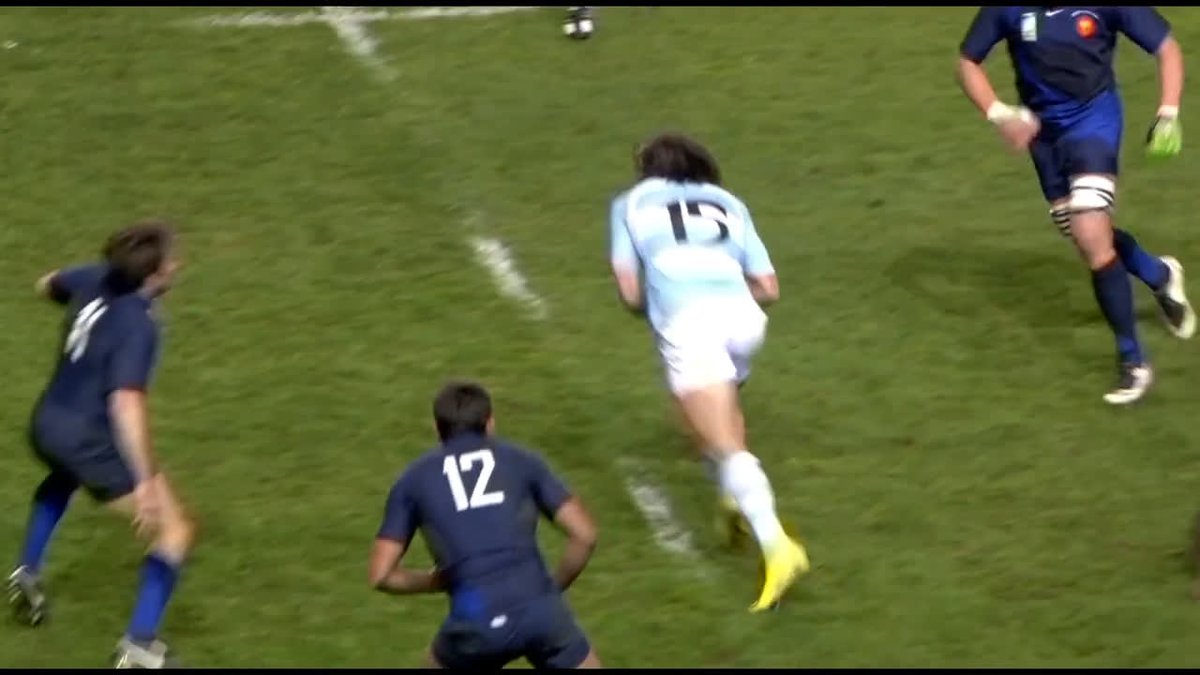 Un try de Los Pumas para revivir todos los días: el de Federico Martín Aramburu en la goleada por el Bronce contra Francia en la #RWC2007. Hoy cumpliría 46 años 🫶🏼