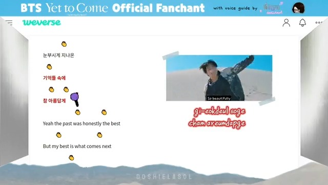 Hi ARMYs who found me coz of the BTS Fanchant Directory! 👋😊 Remember that if entering by yourself is hard, you can do it with me in my videos on YouTube! Enjoy learning the fanchants & hope to hear your loud voices in the upcoming #BTS_WORLDTOUR! 💜