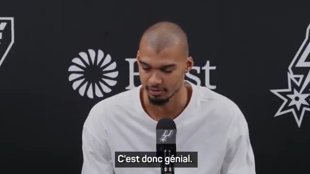 Wemby Allstar seçilmesi hakkında : Emin değildim, ama sonra çok mutlu oldum ilk kez bir Fransız ilk 5'te... Hak etmedin be Wemby...