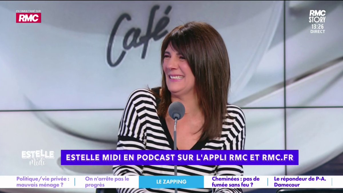 ☕ Boire du café 🎙️ Estelle Denis : "T'as certains pays où le café est trop serré... Tu ne vas pas partir en excursion tout de suite ! C'est le moment où tu dis à ton compagnon "j'ai oublié un truc dans la chambre" ! Et surtout ne reviens pas !" #EstelleMidi