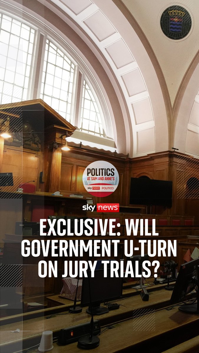 Exclusive: Will the government make another u-turn and scrap their jury trials proposal? Sam Coates Sky and anne mcelvoy assess what stage the talks are at and whether the government can fight off the rebellion. Listen here: