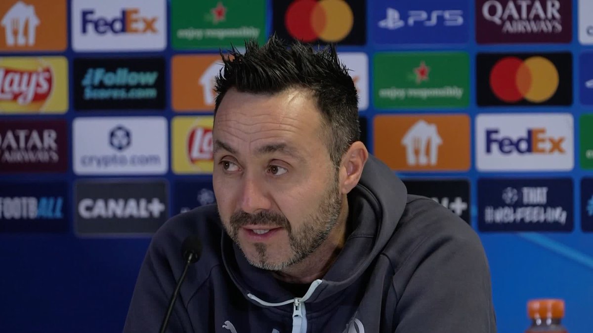 "My focus is totally on Marseille. I wanted to come here" 🗣️ Roberto De Zerbi says his focus is on Marseille amid links with becoming the next Manchester United head coach 🔴