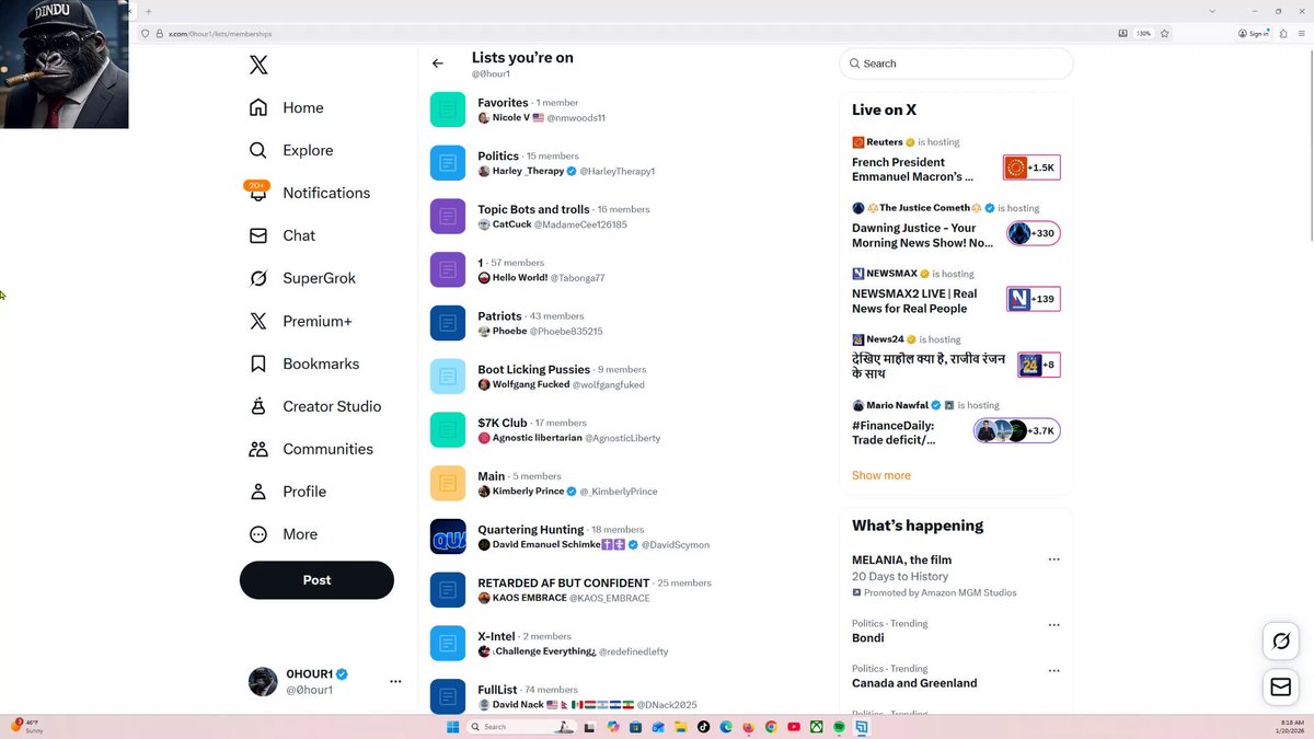 My life with the legion of stalkers Catturd ™ Lists the creep tool Elon Musk