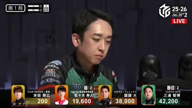 #Mリーグ 2025-26試合ダイジェスト📹 南1局 #三浦智博 選手の満貫のアガリ！ 東場をトップ目で折り返して迎えた南1局 タンヤオドラ1の先制リーチにたどり着く！ 親の本田選手からアガって裏ドラ1枚！ 8000点のアガリで持ち点は5万点に到達！ 👇動画タップで今すぐ無料視聴