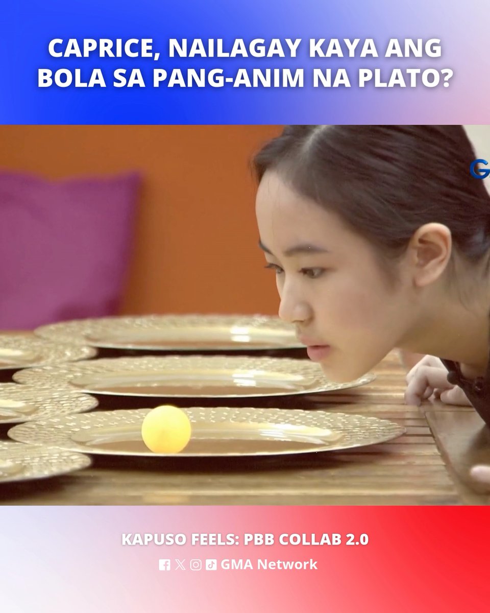 #KapusoFeels: Nagtagumpay kaya si Caprice? 👀 Watch #GMAPBBCollab on weekdays at 9:40 PM and on weekends at 6:15 PM on GMA! For more Kapuso Feels, visit