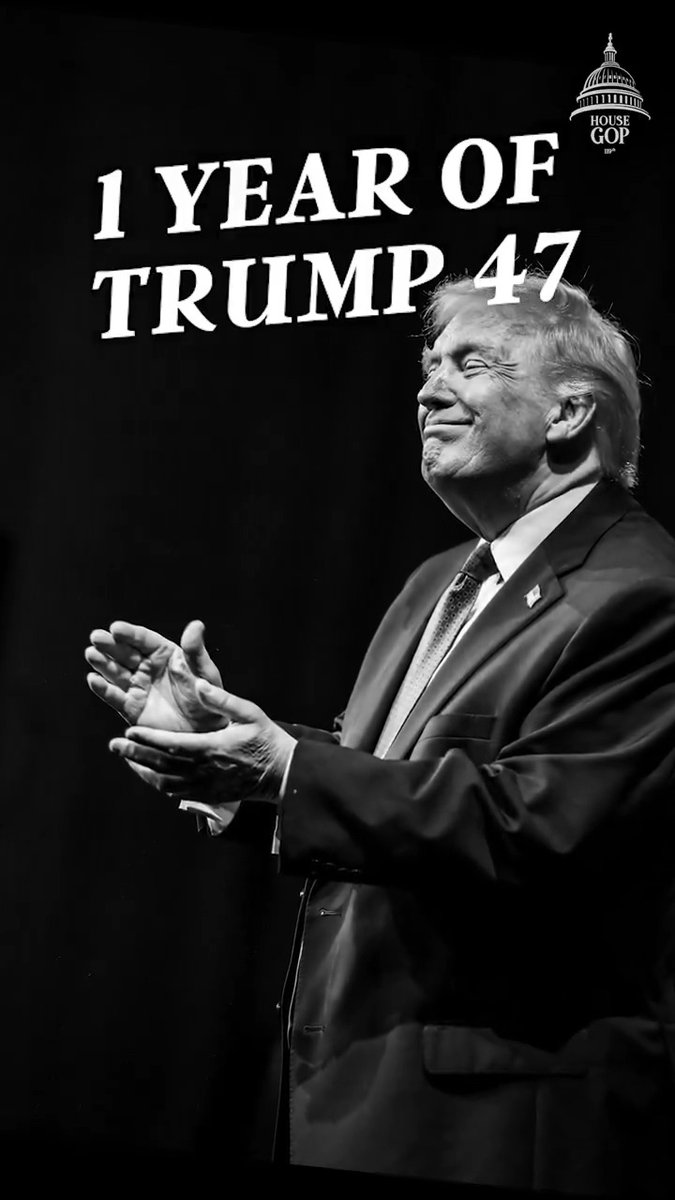 What a difference a year makes! 🇺🇸 Since Jan 20, 2025, House Republicans and President Trump have gone to work for YOU: ✅ Secured the border ✅ Historic middle-class tax cuts ✅ Lowered costs for families An incredible first year — but we’re just getting started. We’ll keep fighting to put America FIRST every single day! 💪