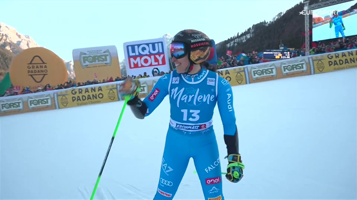Sei magica, 𝑭𝒆𝒅𝒆 ✨✨✨ Brignone al rientro dopo il lungo infortunio, chiude al 6° posto lo slalom gigante di Kronplatz ⛷️🇮🇹 #EurosportSCI #Brignone