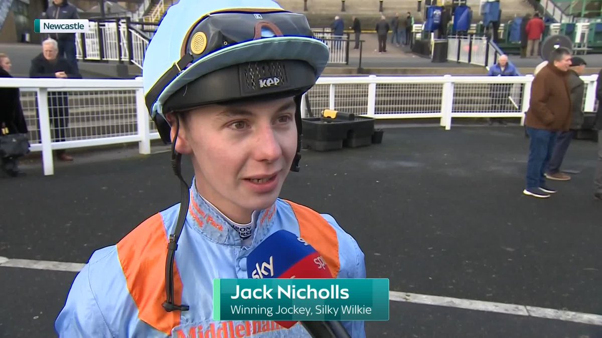 "For an old boy he's still got a lot of fight!" Jtnicholls spoke with Vanessa Binnie Ryle after guiding Silky Wilkie to success at Newcastle Racecourse...