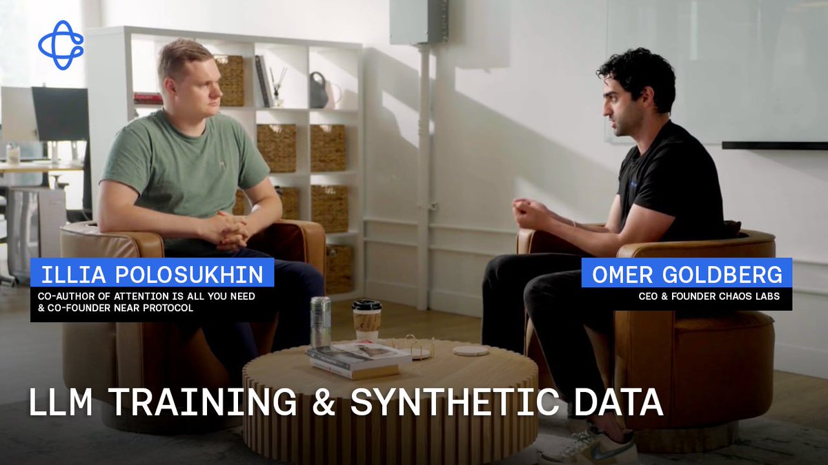 “LLMs resolve training conflicts by occurrence frequency, not truth.” Chaos Labs CEO Omer Goldberg and Illia (root.near) (🇺🇦, ⋈), co-author of Attention Is All You Need & co-founder NEAR Protocol, explain why uncurated content embeds bias into LLMs + why data lineage is now table stakes.