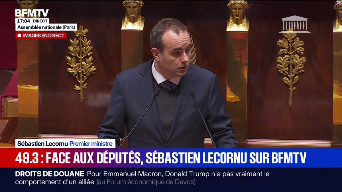 🚨🇫🇷 ALERTE INFO | Sébastien Lecornu DÉCLENCHE le 49.3 pour faire PASSER EN FORCE la partie recettes du budget 2026.