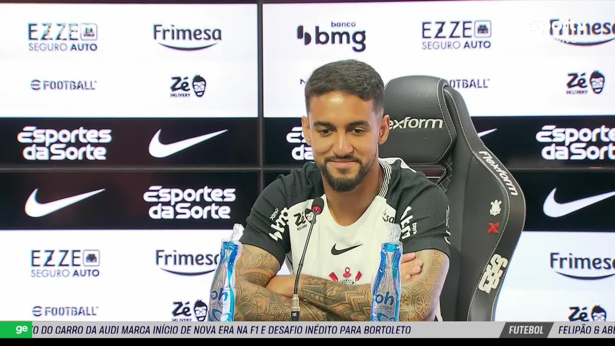 Matheus Pereira se declara ao Corinthians em seu retorno ao clube: “Sou corintiano, minha família toda é corintiana. Poder vestir essa camisa novamente é um motivo de muito orgulho para mim e para a minha família.” 🎥 sportv | ge