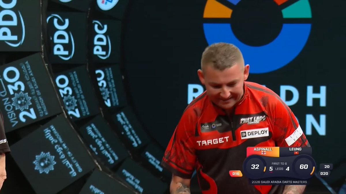 ASPINALL WINS A CRACKER! 👏 Nathan Aspinall sets up a semi-final showdown against Michael van Gerwen in Riyadh! The Asp wins a high-quality affair against Man Lok Leung to keep his title hopes alive... 📺 #RiyadhSeasonDarts