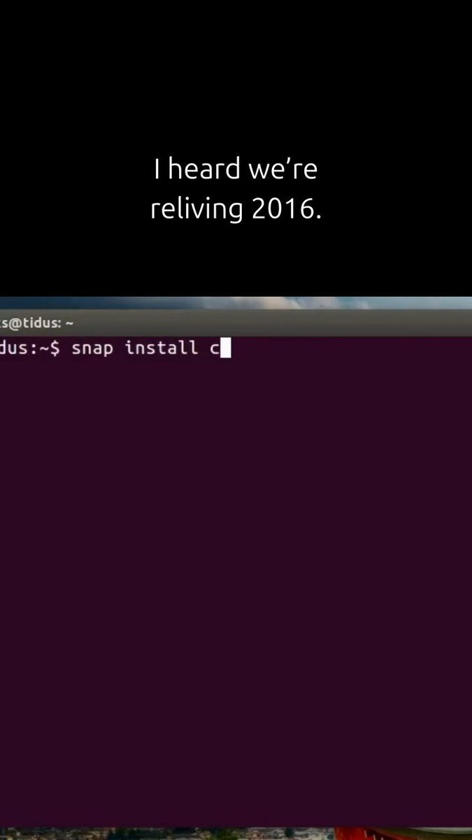 POV: Ubuntu in 2016 👀