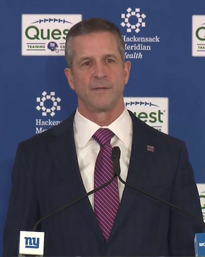"I'm planning on Day 1. That's what we'll be shooting for, working for...I fully expect it to happen." John Harbaugh is asked how long will take for the Giants to build a "winning culture"