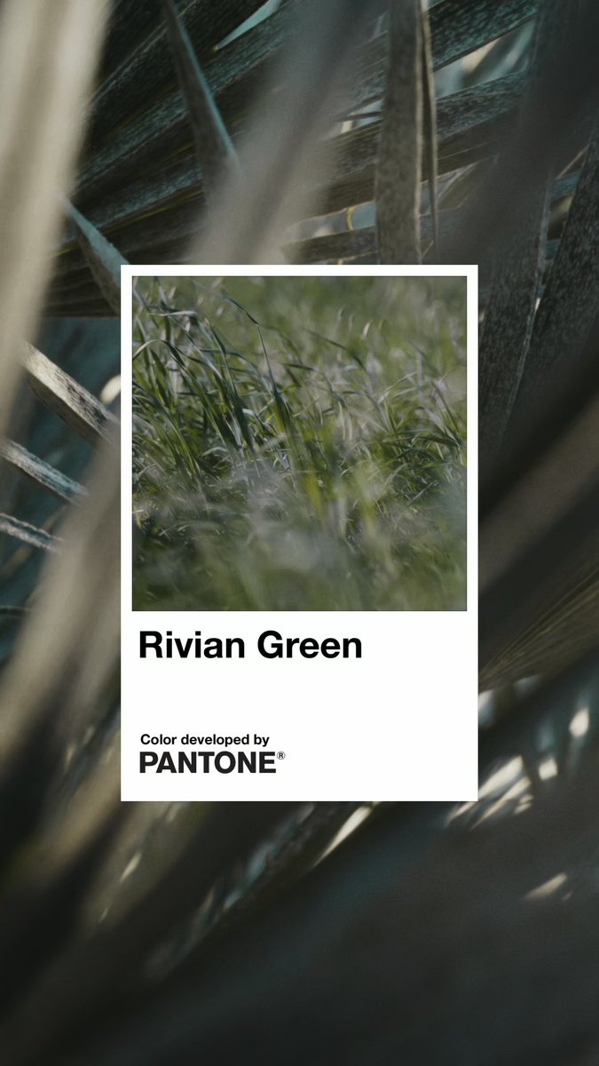 Introducing Rivian Green—a color that reflects connection and harmony with the planet and our commitment to leaving it better for generations to come. Created in collaboration with PANTONE, this signature green was thoughtfully refined to live comfortably in nature and stand out on its own. Inspired by the green tones found in our manufacturing process, Rivian Green balances the tension between engineering and nature, evolving our original Launch Green into an enduring pillar of the brand. Explore the story behind the color and our partnership with Pantone: