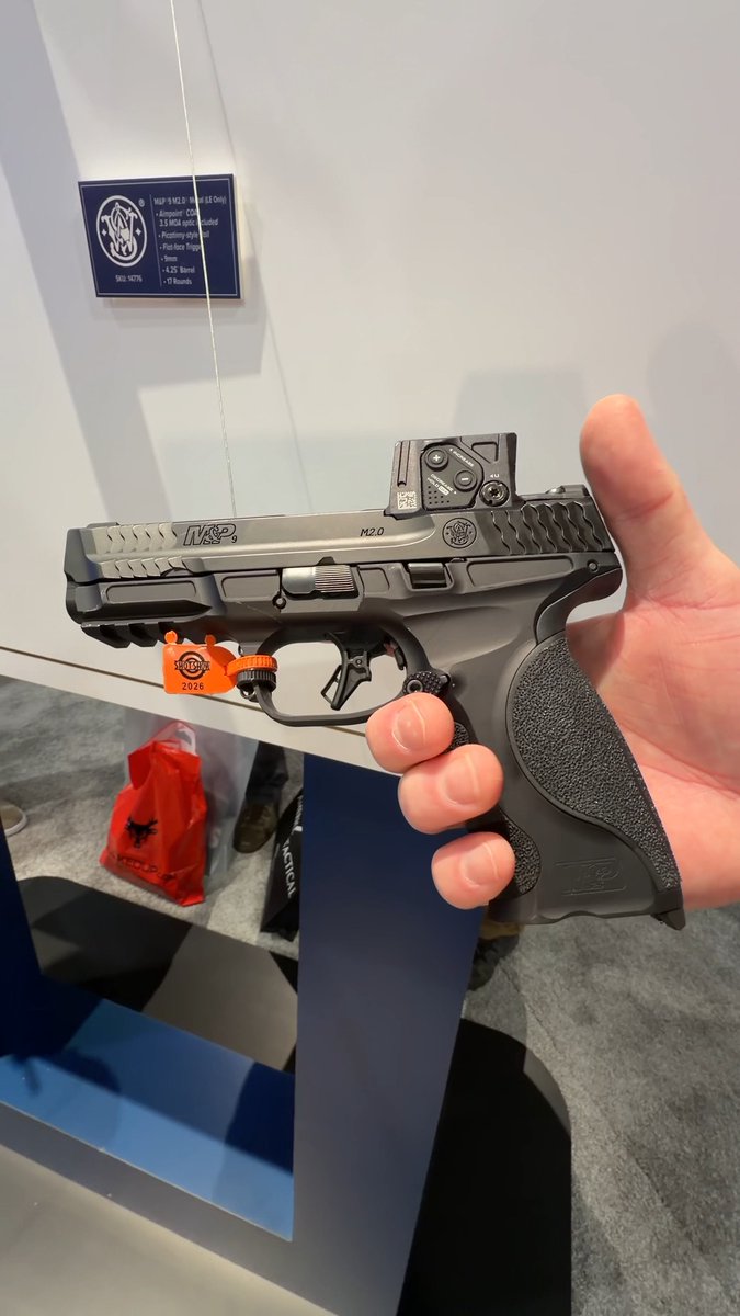 COA has landed at Smith & Wesson! Do you want a civilian version of this? SHOT Show 2026 #SHOTShow P.S. - Are you accidentally breaking these firearm laws while traveling? Reveal the firearm laws In your state and the ones you’re traveling to with this FREE Map: