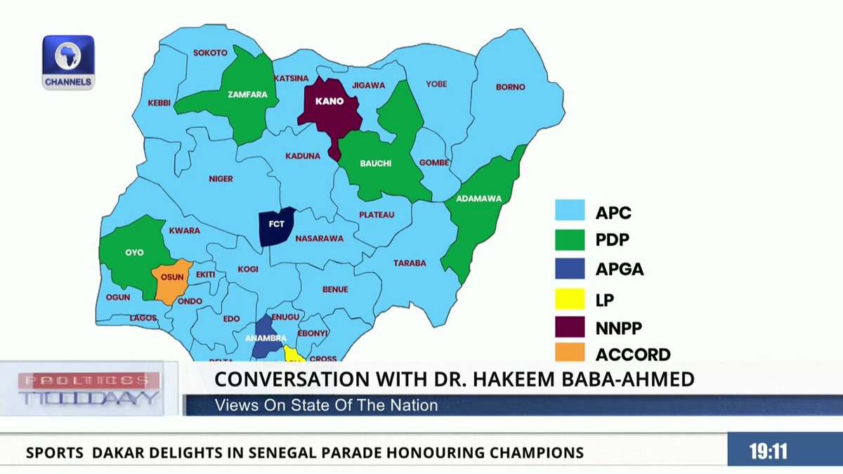 The APC is a party of the office holder, it's not necessarily the party of the people. There's a difference between the two. - Dr. Hakeem Baba-Ahmed, Northern Elders Forum. #PoliticsToday