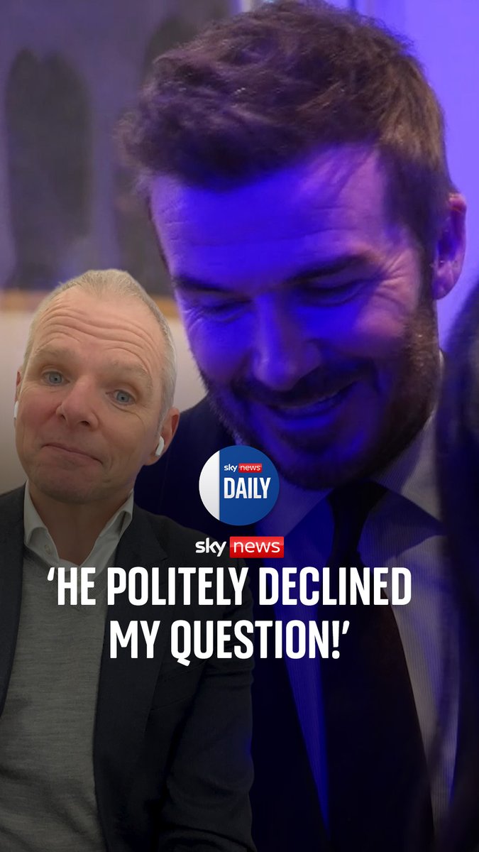 From being blanked by David Beckham, to Matt Damon ruining your interview... Sky News' Paul Kelso speaks about his unusual day at Davos on the Daily podcast with Gareth Barlow. 🎧