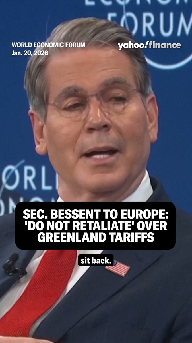 Bessent says "do not retaliate" and "have an open mind" when it comes to Trump and Greenland.
