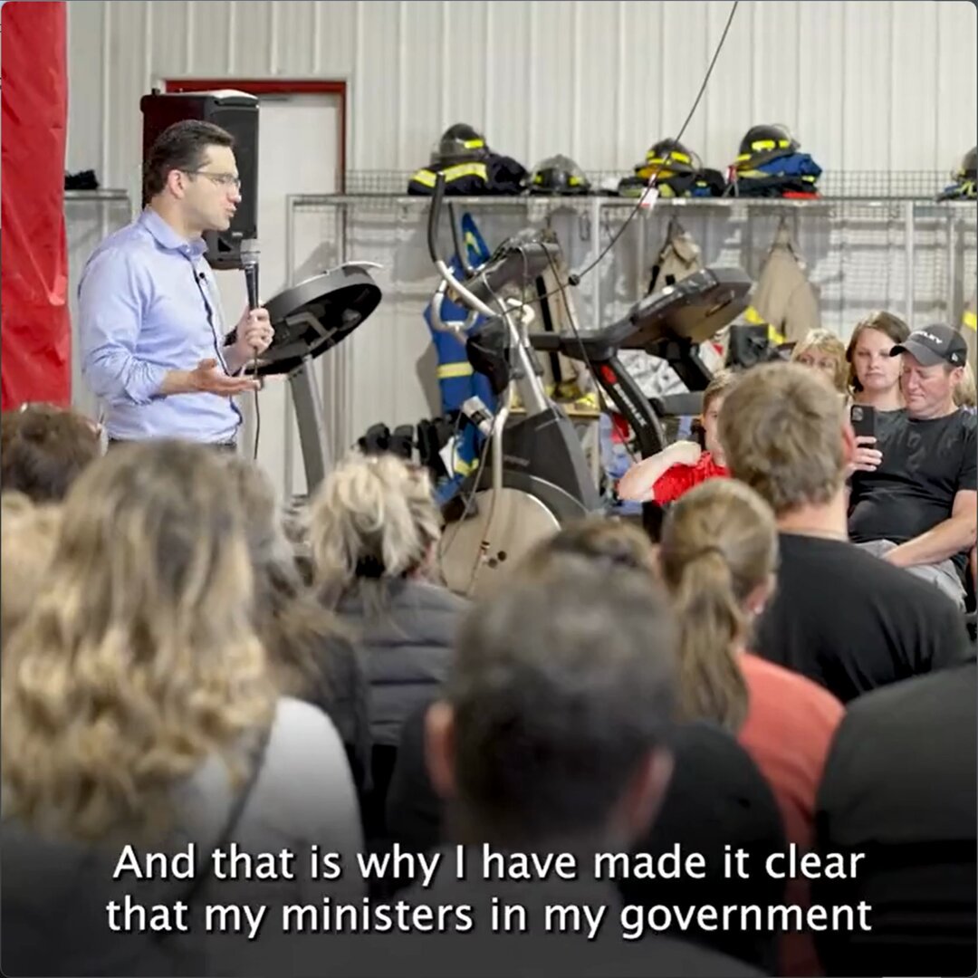 🍎REMINDER: #CPC Conservative Party of Canada leader, Pierre Poilievre, said that, as Prime Minister, he wouldn't represent #Canada on the world stage. Even #Trump is attending the #WEF. Prime Minister Mark Carney prioritizes Canada and Canadians, not conspiracies. #cdnpoli