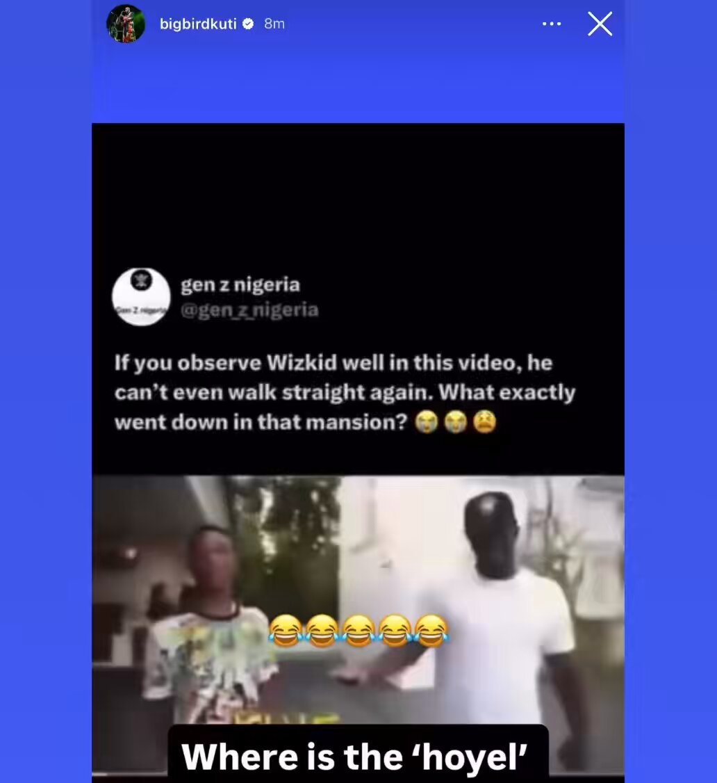 make una see wetin seun kuti post for ig. he really mean wizkid today. 😂😭
