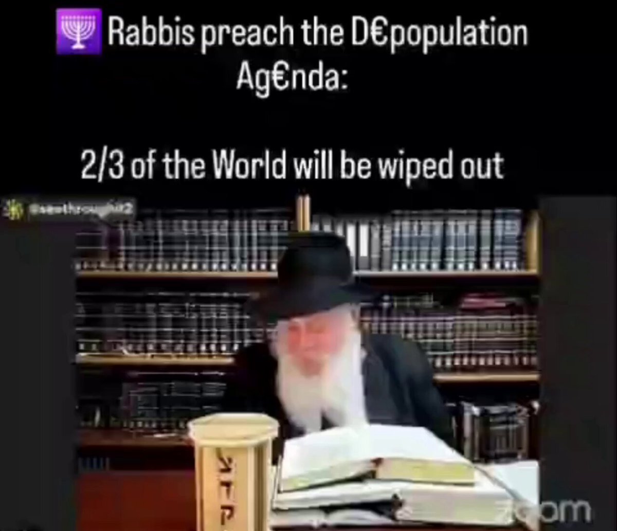 Rabbi explains depopulation of 2/3 of earth. It’s happening in real time.