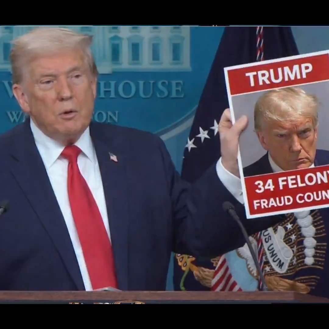 BREAKING: Trump is showing all the Convicted Criminals that he had Arrested. Irony... You all Voted for a CONVICT, you imbeciles.