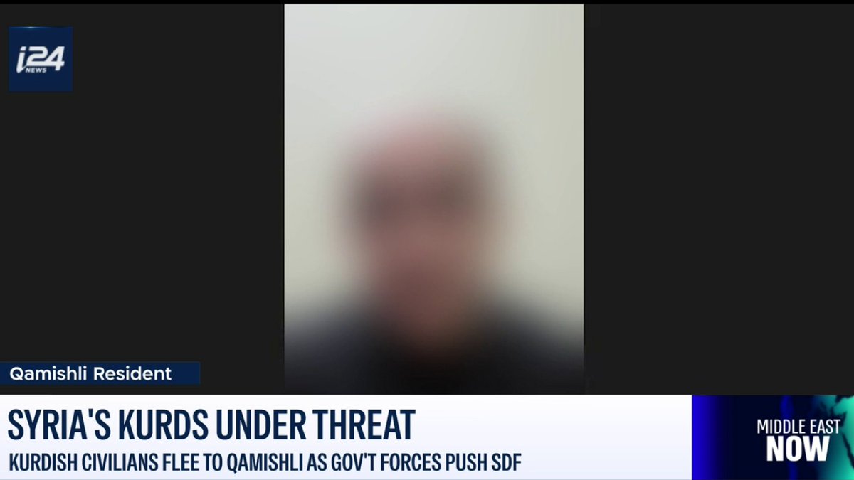 ‘This is a call to the Americans… Some say Tom Barrack is basically a Turkish asset… Do it responsibly, don’t leave us under the threat of massacre by these savages’ Syrian Kurdish resident whose identity has been concealed for his safety on #MiddleEastNow with Laura Cellier