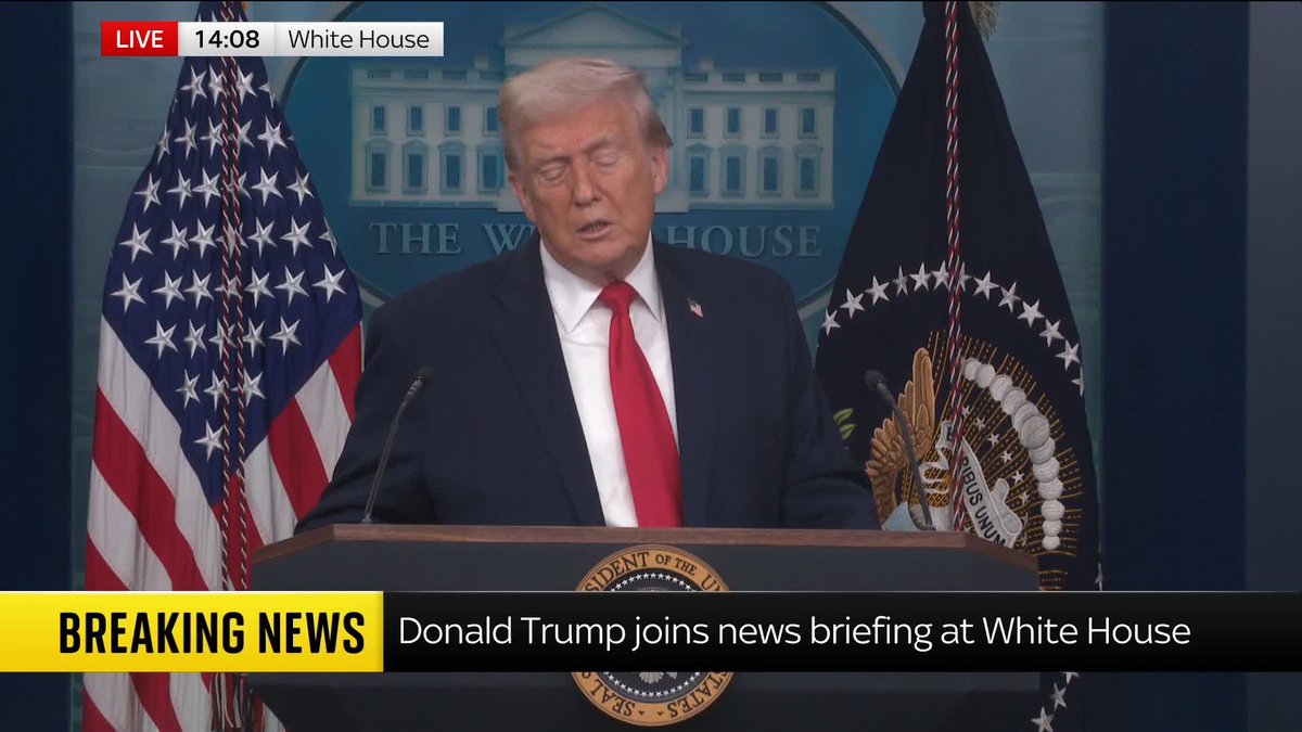 U.S. President Donald Trump says he's unsure what the Supreme Court will decide on whether or not his global tariffs are legal, and how they'd pay back the money from tariffs. 📺 Sky 501, Virgin 602, Freeview 233 and YouTube