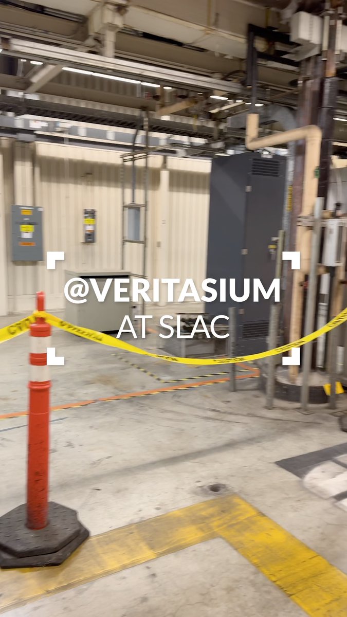 Is that @Veritasium at SLAC? Check out some of these behind-the-scenes shots as the team visited the world’s most powerful X-ray laser, LCLS, and much more for their latest video: