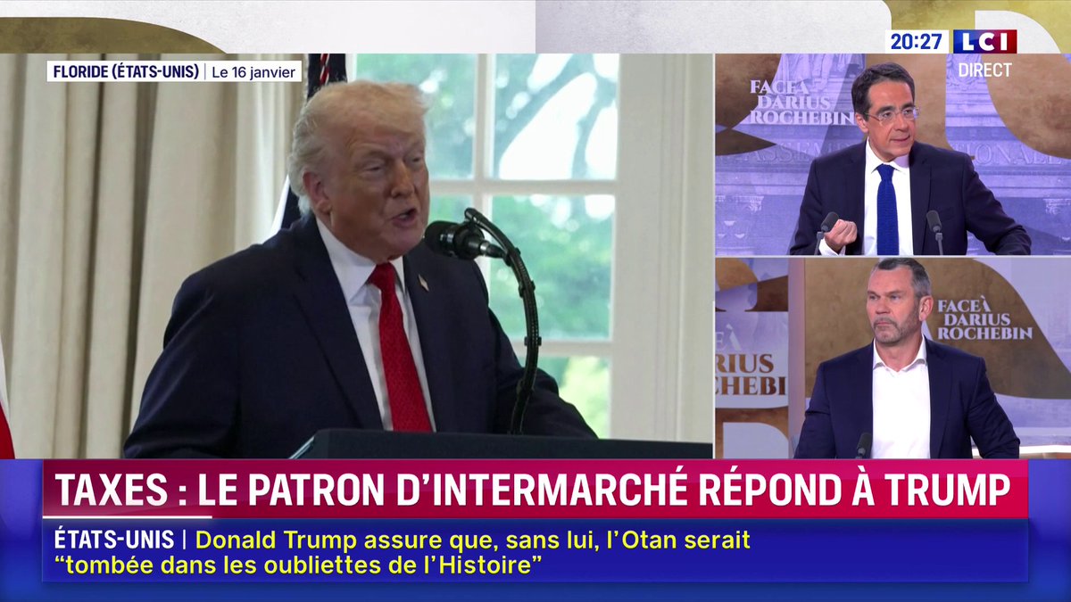 Menaces sur les moyens de paiement américains comme les cartes Visa ou Mastercard : "C'est possible et là très mauvaise nouvelle (...) Cette décision impacte immédiatement le ticket de caisse", Thierry Cotillard, président du Groupement Les Mousquetaires