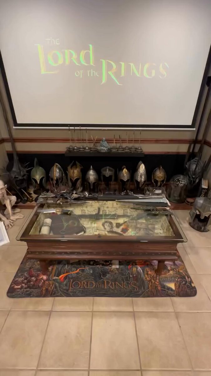 Lord of the Rings collection room. ⚔️