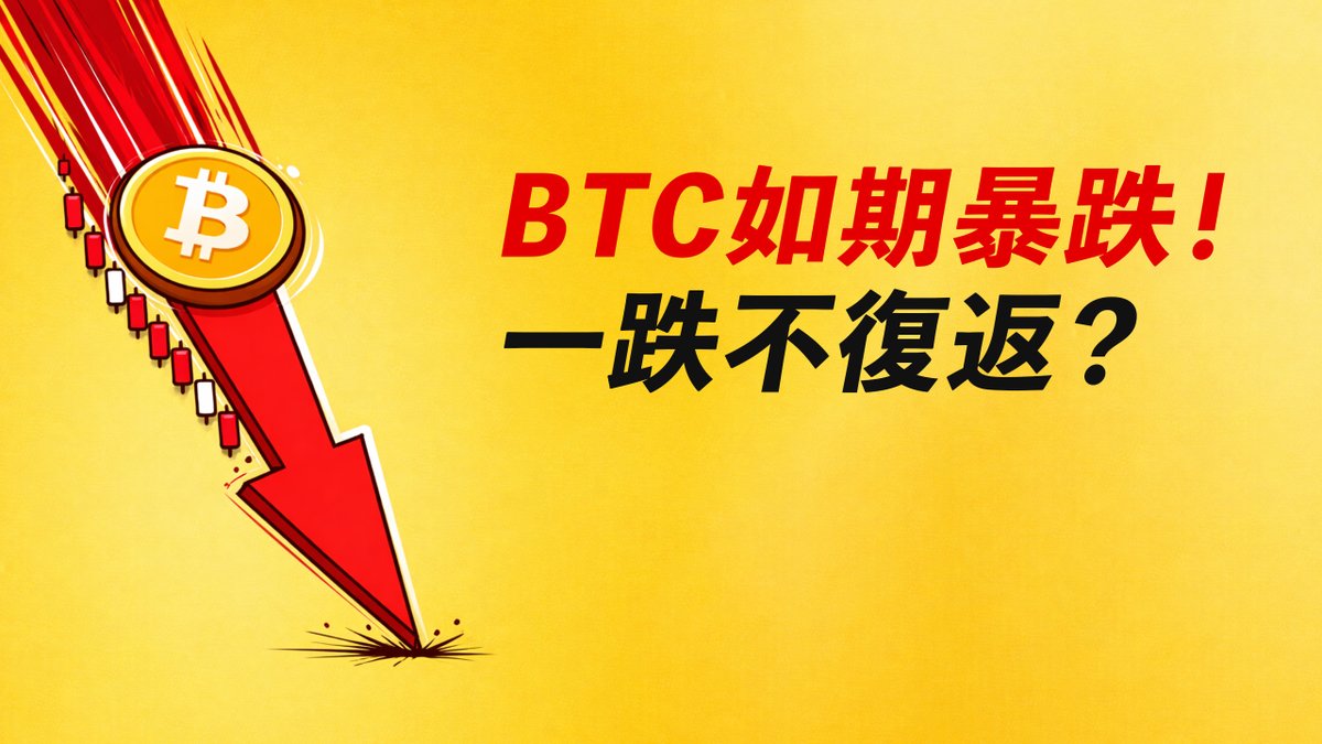 BTC如期暴跌！還能漲起來嗎？一跌不復返！？