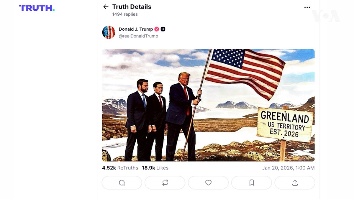 在准备前往达沃斯参加本周世界经济论坛之际,唐纳德·特朗普(Donald Trump)总统继续强调,鉴于格陵兰岛对国家安全的战略重要性,美国获取格陵兰岛至关重要。 相关报道👉