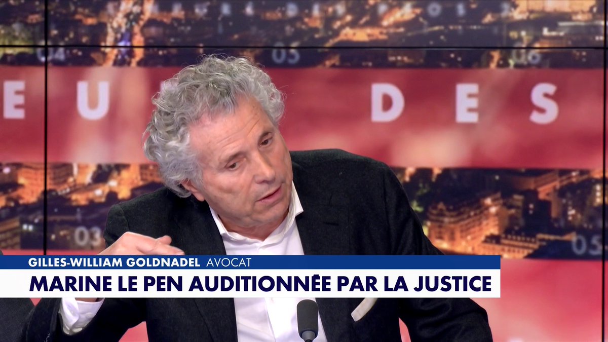 Gilles-William Goldnadel détaille : «Sur le plan juridique, si vous n'avez pas eu l'attention de faire de délit, il n'y a pas de délit», dans #HDPros2