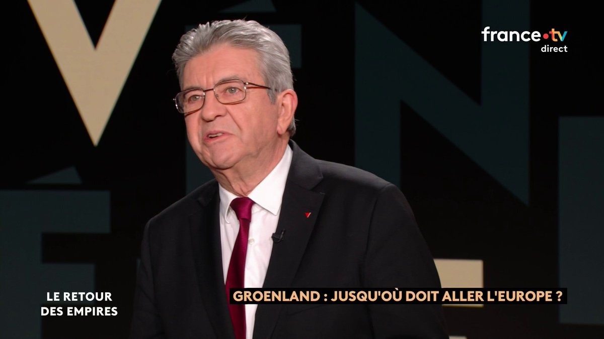 Jean-Luc Mélenchon : "Ce qui est certain, c'est que nous sommes dans un basculement de l'histoire", estime le leader de la France Insoumise, au sujet du projet de mainmise des Etats-Unis sur le Groenland #LeRetourDesEmpires