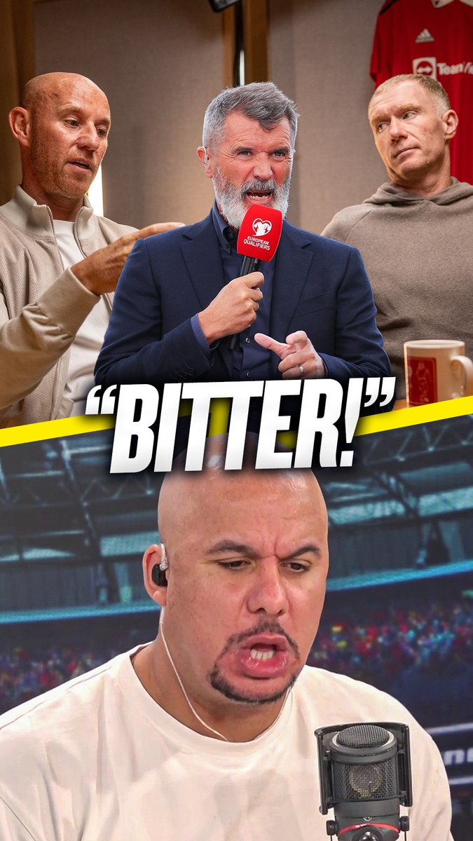 🗣️ "If you don't need the club for work, you can say what you want..." 😤 "Roy Keane is an angry bitter old man! These players have agendas!" Gabby Agbonlahor hits out at the #MUFC legends like Butt, Scholes and Keane aiming criticism at the club's players!😡
