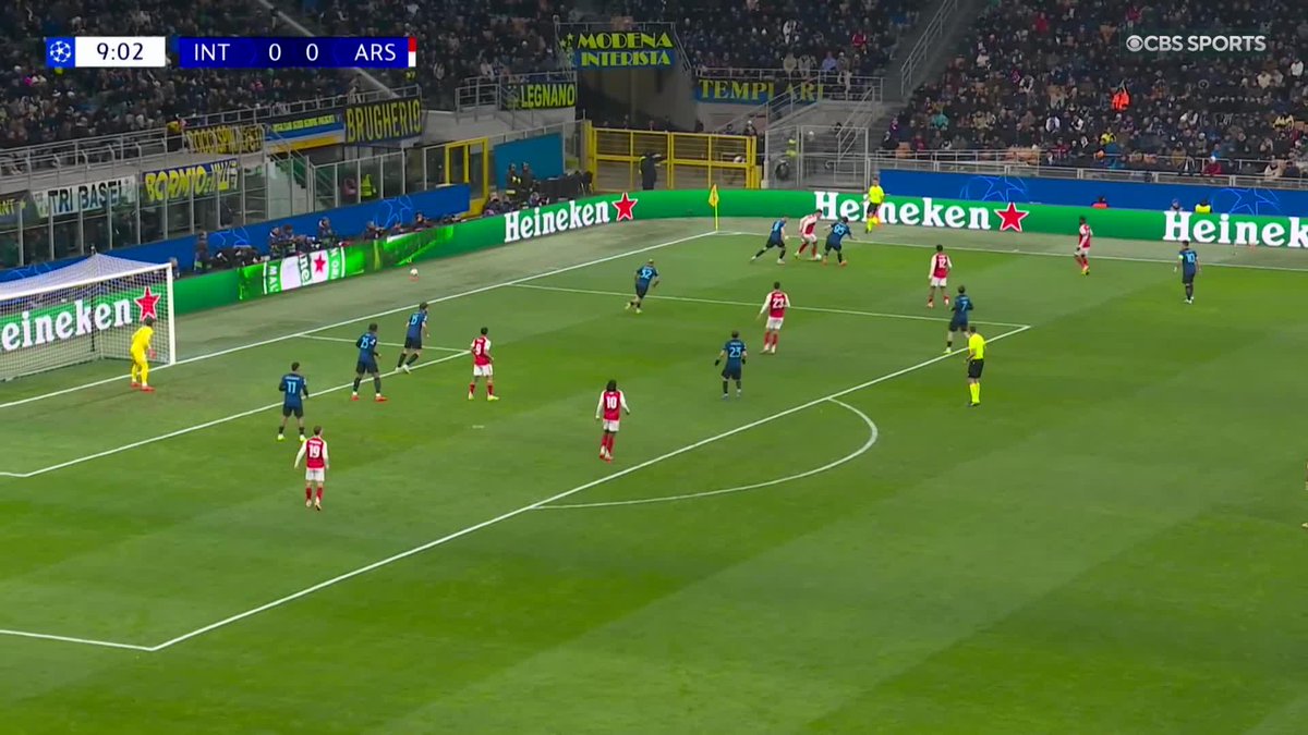A lightning fast start for Arsenal at the San Siro โก Gabriel Jesus gets his first #UCL goal after returning from injury ๐ค