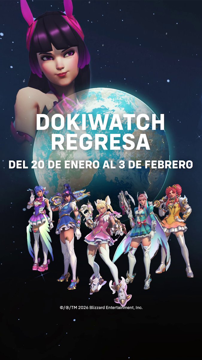 ¡Sus corazones han hablado! Dokiwatch regresa por petición popular 🎉 Consigue a las Heroínas del Corazón en la Tienda desde ahora hasta el 3 de febrero ✨