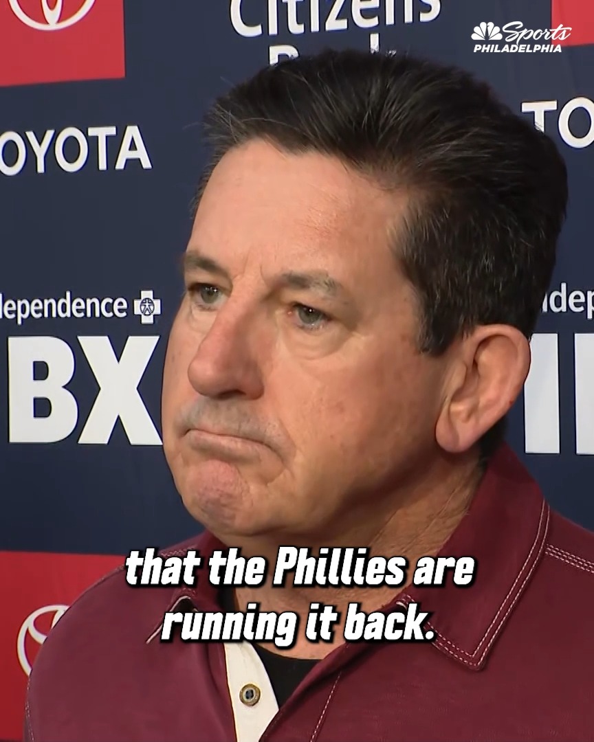 Rob Thomson pushes back on the notion that the Phillies are "running it back" in 2026 🤔