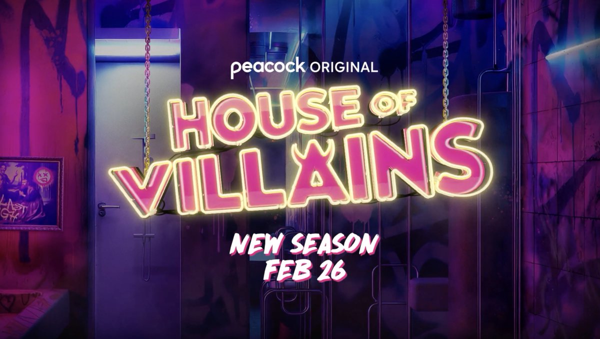 Who will be the best of the absolute worst? 👀 A new season of #HouseOfVillains arrives February 26 on Peacock.
