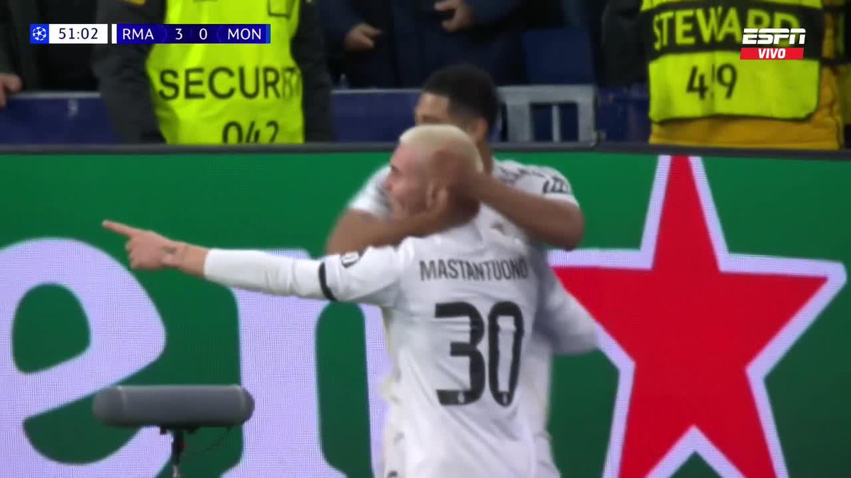💎🇦🇷 GOL DE FRANCO MASTANTUONO, EL PRIMERO EN LA CHAMPIONS LEAGUE. Y el primero en el Bernabéu. 😮‍💨