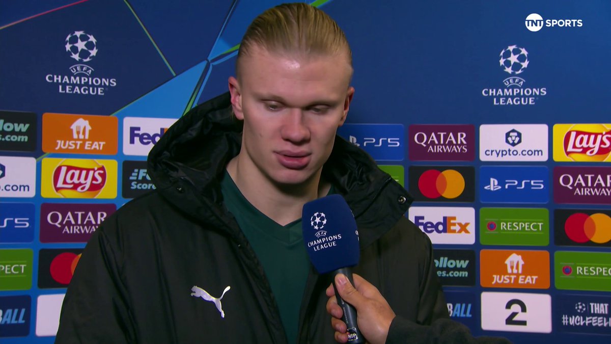 "In the end, it’s embarrassing" 😳 Erling Haaland reacts to Man City's 3-1 defeat to Bodo/Glimt... 🎙️ Liam MacDevitt 📺 TNT Sports & discovery+ UK