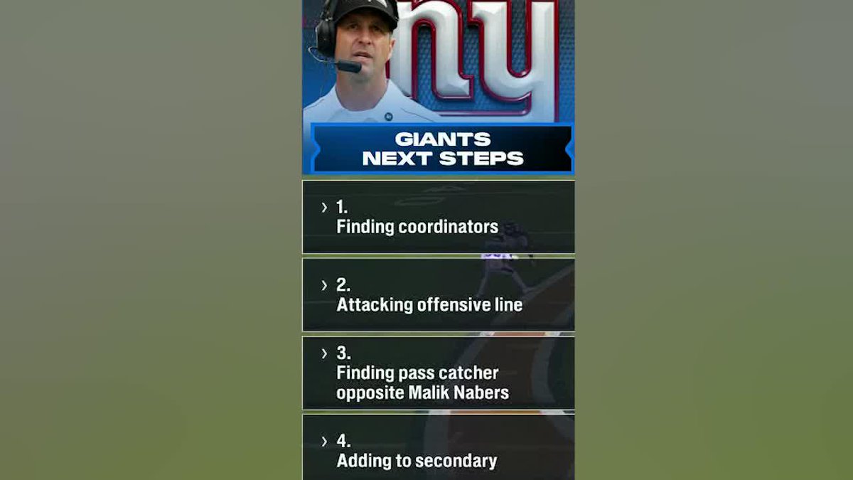 New coordinators, new O-linemen, new WRs? 😅 Dan Orlovsky lays out the four steps he believes the Giants need to take to compete for a playoff spot next season ✍️